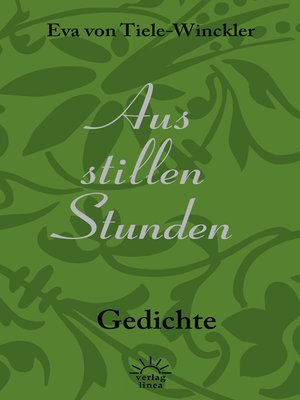 cover image of Aus stillen Stunden